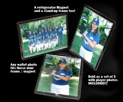 Basketball photo magnet sets