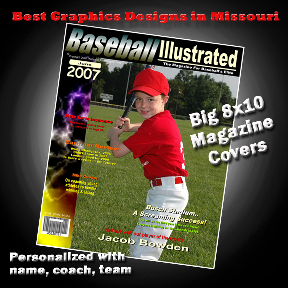 Magazine covers are popular
